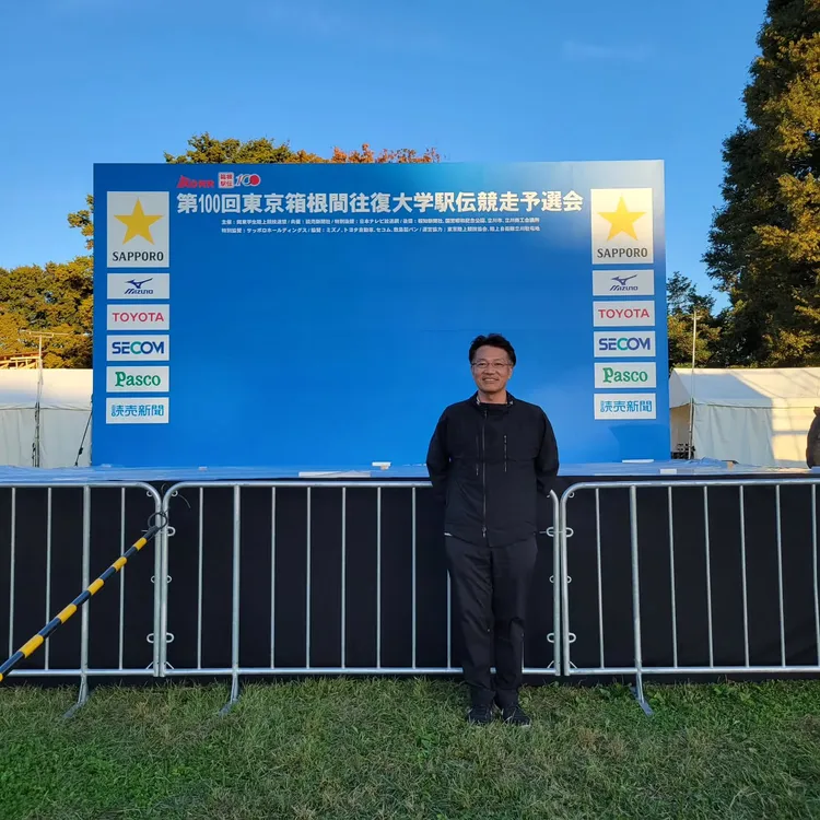 菅谷大介活躍於轉播箱根驛傳。翻攝菅谷大介IG