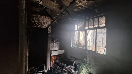 竹市民宅疑神明厅起火　独居屋主外出躲过一劫