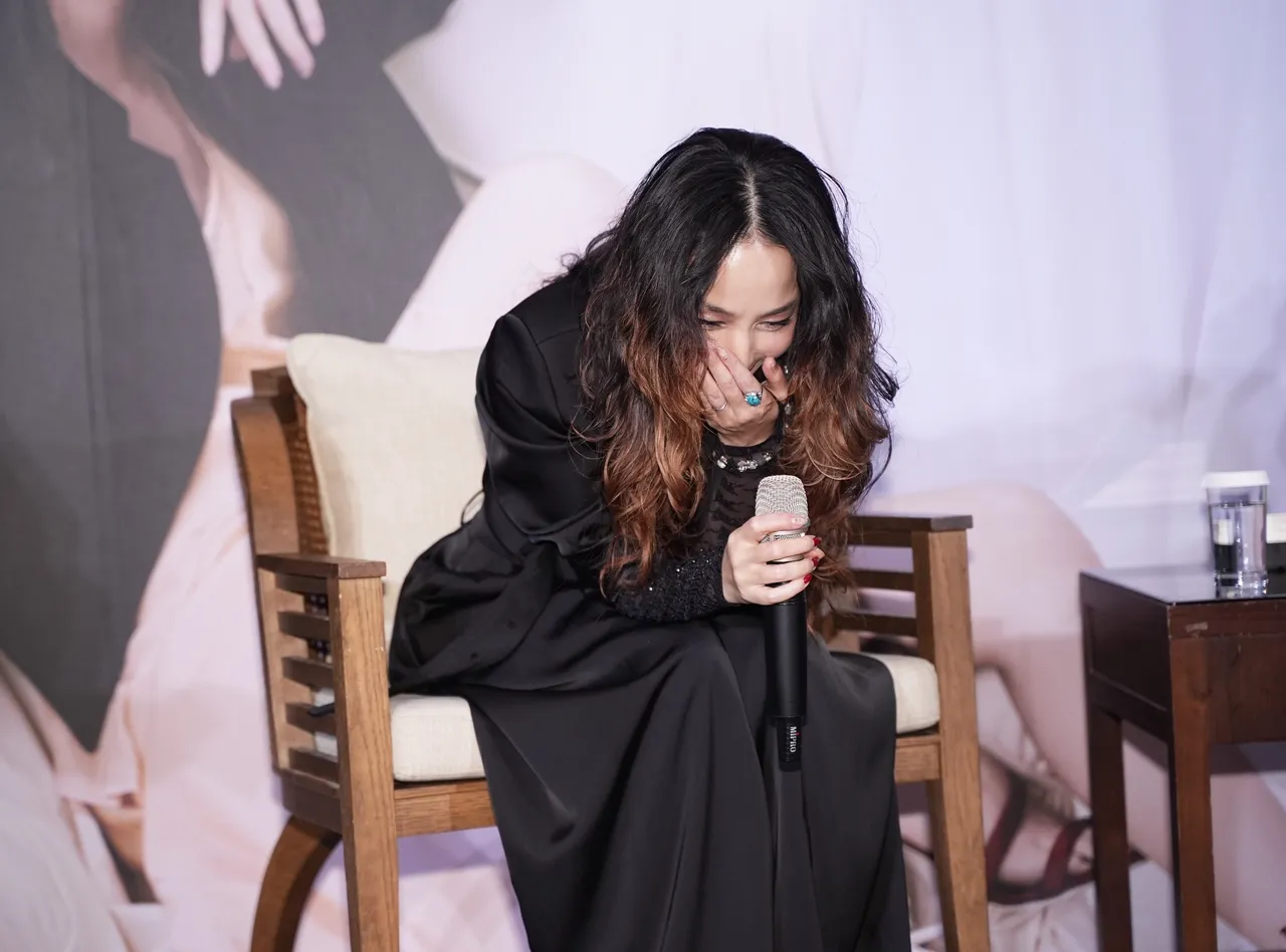 日本歌姬中岛美嘉在现场笑声不断。彭欣伟摄