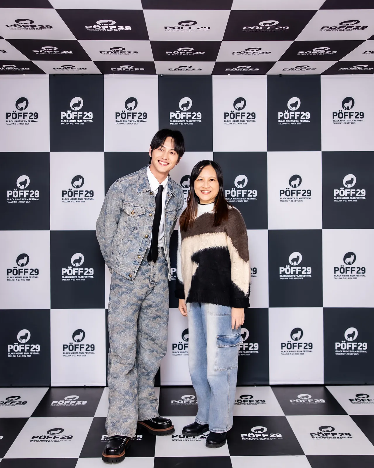 范少勳與蔡銀娟導演以電影《失樂園》參與愛沙尼亞塔林黑夜影展。冬候鳥電影、文策院提供