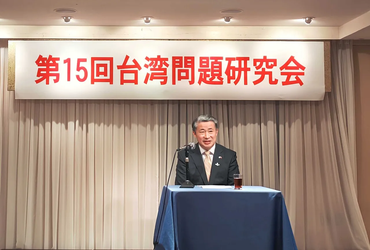 战狼外交官中国驻大阪总领事薛剑。翻摄中国驻大阪总领事馆