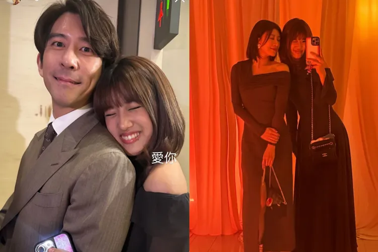 梧桐妹和妈妈贾静雯、修杰楷一起参加林映唯。翻摄自梧桐妹