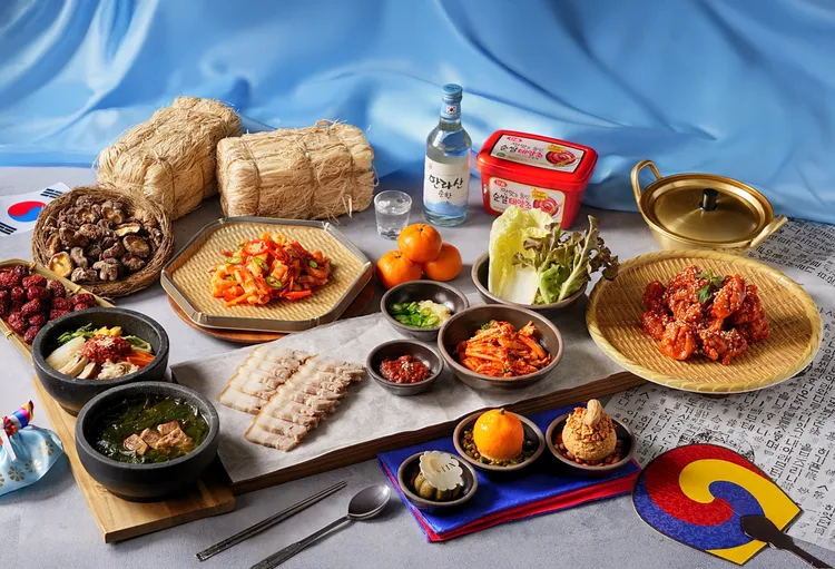 「蔚藍之島・濟州旬味」 2025 韓國濟州島美食大賞，呈現最道地的多款經典韓式吃到飽。大溪笠復威斯汀提供