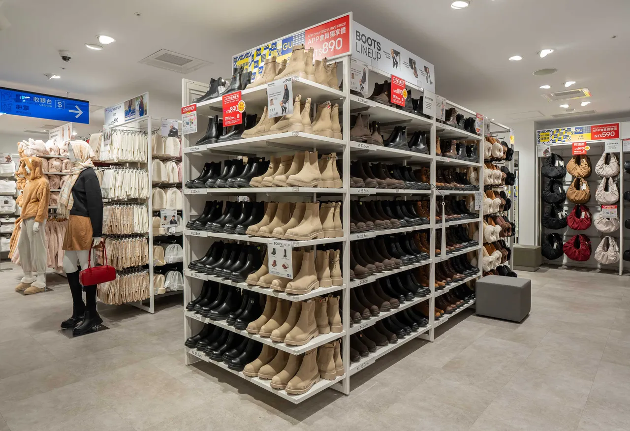 GU西门店打造全台最大鞋履专区。品牌提供