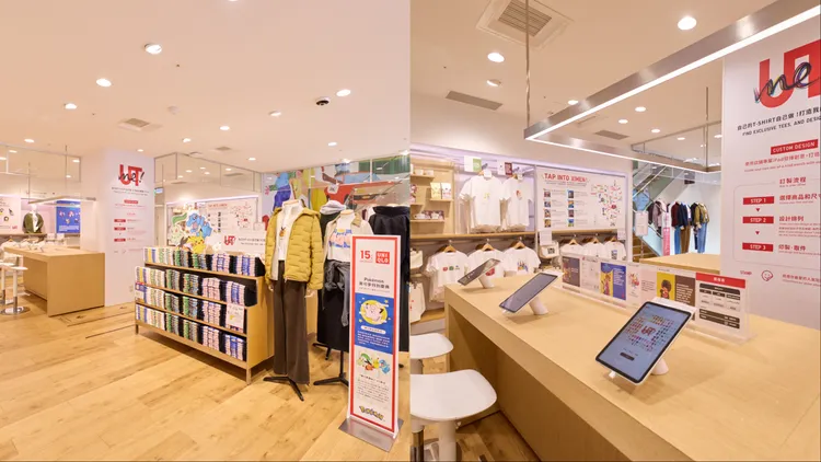 UNIQLO西門店打造出全台最大UTme! 專區。品牌提供