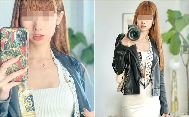 一名在紐約吃霸王餐遭逮的女子，聲稱來自台灣並在台灣長大。翻攝自當事人臉書