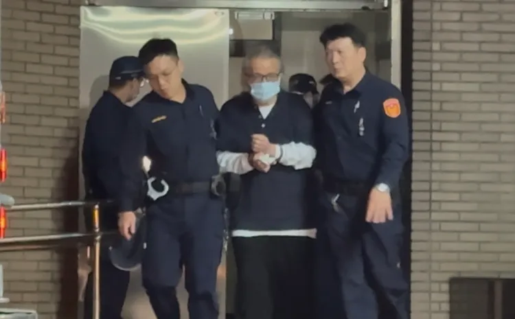 北院今日提訊在押的佛學作家王蕰（本名王江鎮）出庭。謝亞庭攝