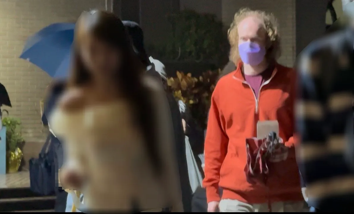 愛爾蘭籍信眾施惟哲（Alex）今午出庭作證。謝亞庭攝