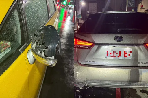 太衰！新庄2辆计程车深夜停红线挨撞　车主被叩做笔录还得吃罚单