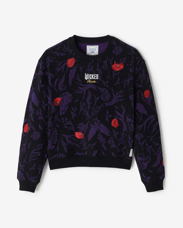ROOTS x WICKED提花圖騰針織衫，4380元。品牌提供