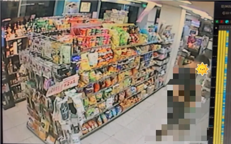 嫌犯在雲林縣斗六市超商提款。翻攝畫面