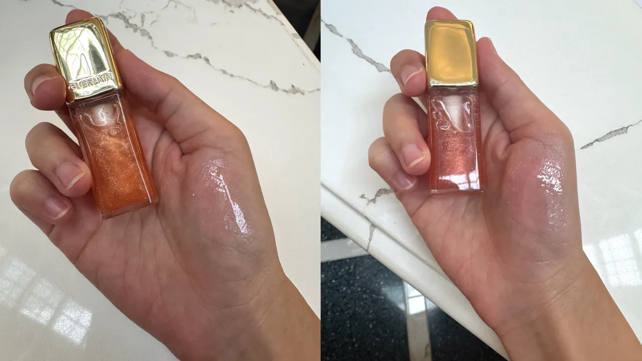 KISSKISS法式之吻波光蜜糖护唇油#389、#429，1450元。张家玲摄