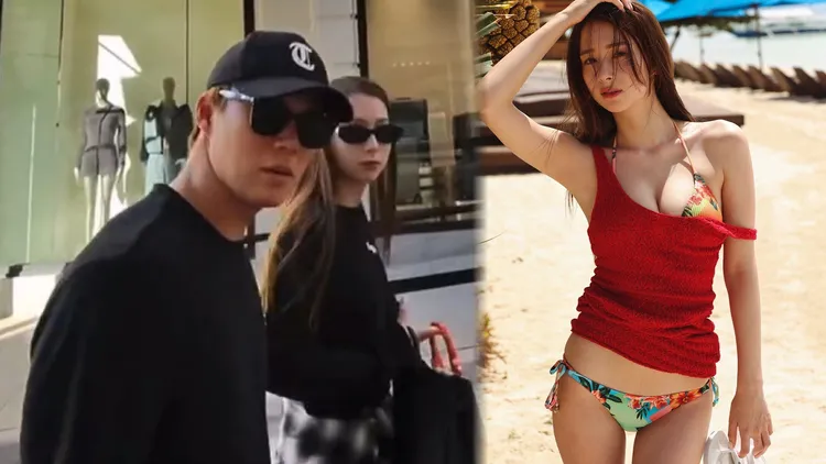 去年道奇隊稱霸世界大賽後，山本由伸和一名長髮女子在比佛利山約會，該女被日本網友認出是模特兒丹羽仁希。翻攝morotsuyoshi_4610 Threads、丹羽仁希IG