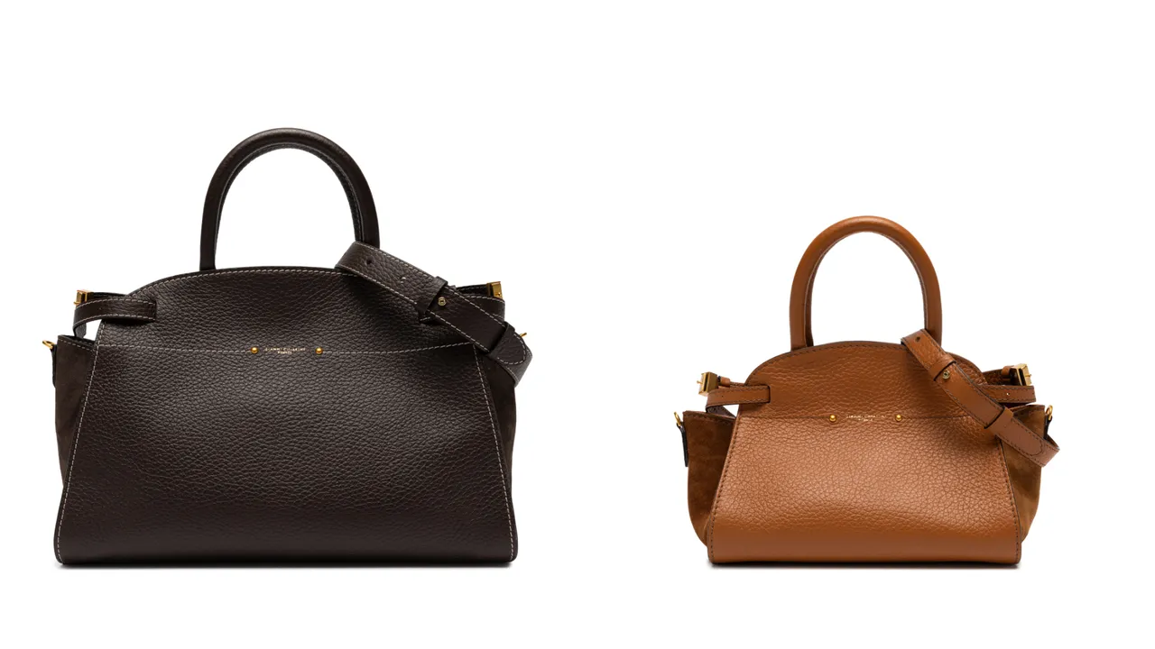 Gianni Chiarini Farah大型皮革手提包（左）2万1800元、Farah小型皮革手提包（右）1万9800元。品牌提供