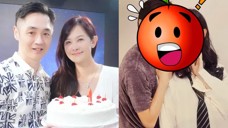 宋逸民（左）欢庆58岁生日，太太陈维龄手捧蛋糕祝福，也晒出2人年轻时模样。艺起发光提供