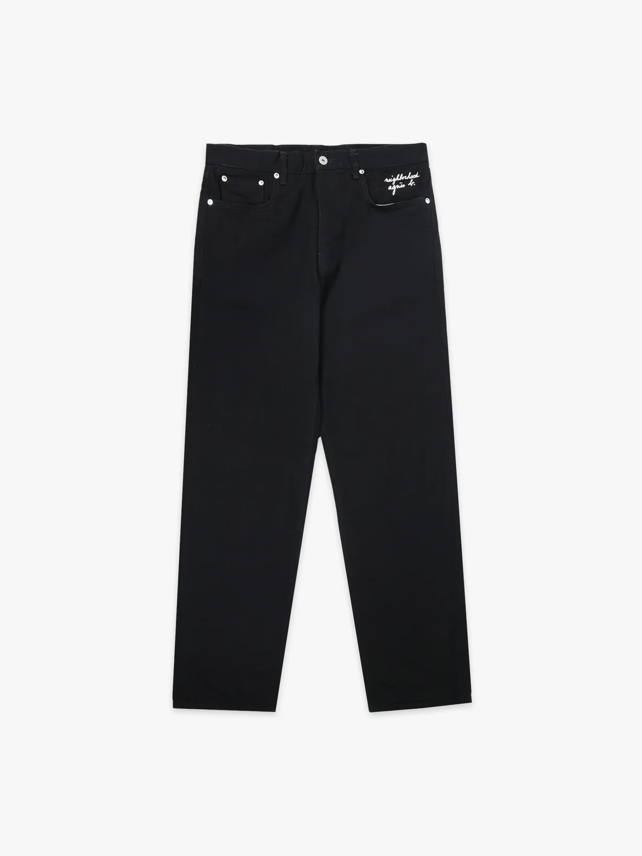 agnès b. x NEIGHBORHOOD直筒裤，1万1200元。品牌提供