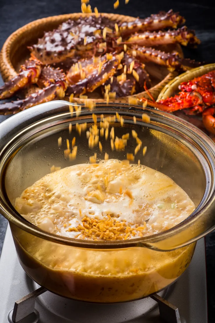 鱈場蟹西施泡飯。業者提供