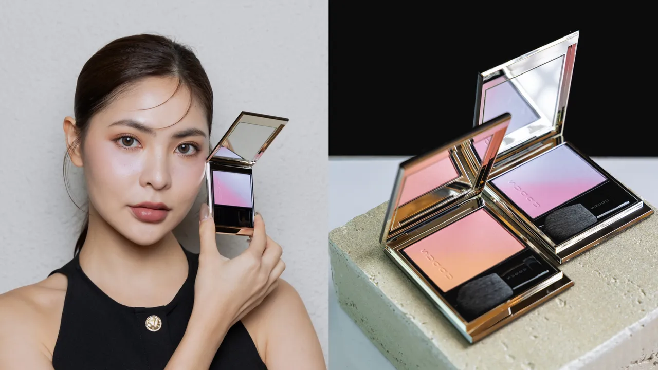 SUQQU 晶采柔艳颊彩，Model示范#113 冬织，2200元。品牌提供