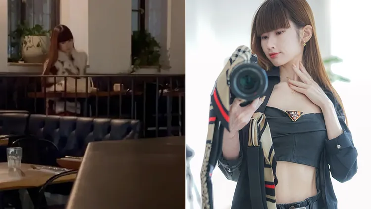 台湾女网红Pei Chung（右图，翻摄自Pei Chung IG）多次吃霸王餐，成为当地餐厅头痛人物，被形容是「穿著Prada的恶魔」。左图为她前晚到Hole in the Wall餐厅（翻摄自《纽约邮报》）。