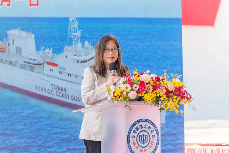 管碧玲表示，這次命名背後蘊含了長久的社會努力，是歷經三十餘年的奮鬥。台船提供