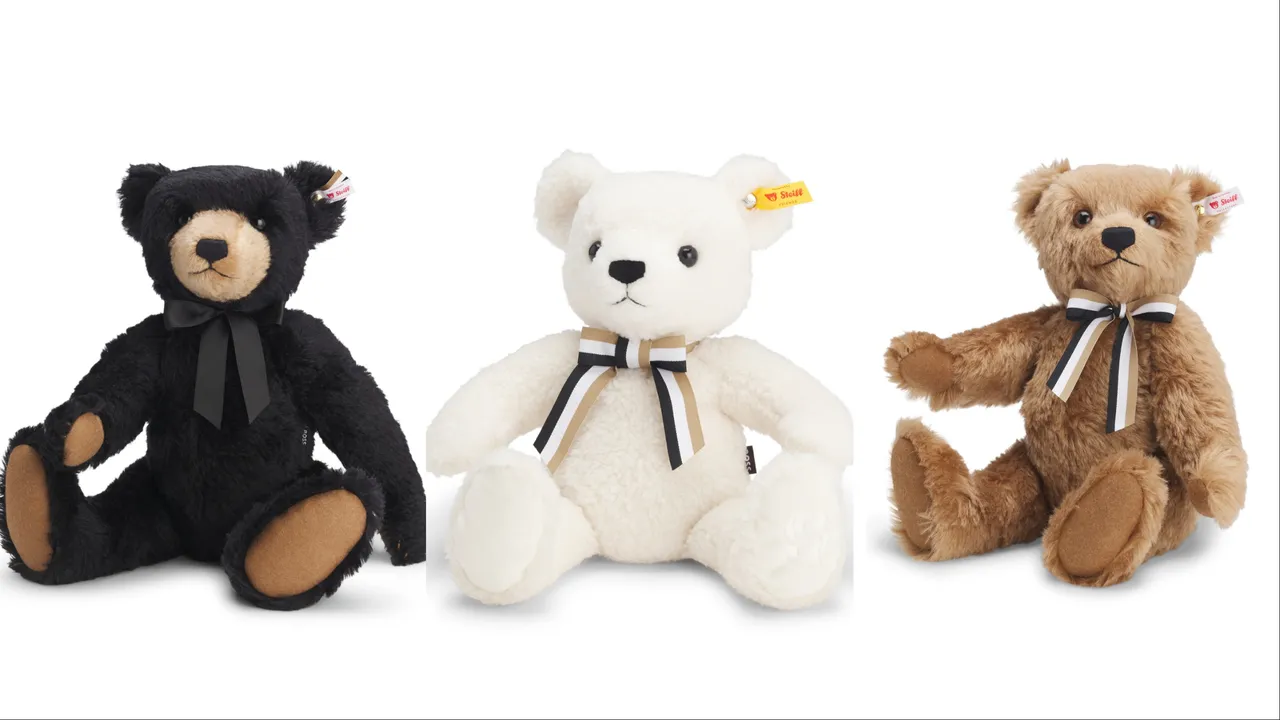 聯名節日系列同時也推出了3款全新Steiff經典泰迪熊。品牌提供