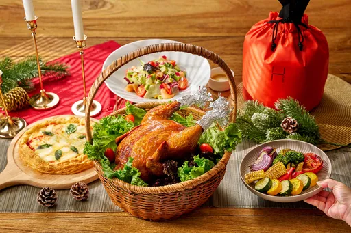 別吃火雞了！瀚寓酒店推感恩節脆皮雞禮籃　蒜香與酥皮拼新創意