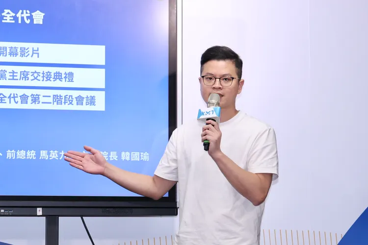 国民党桃园市议员、国政基金会副执行长凌涛。庄宗达摄