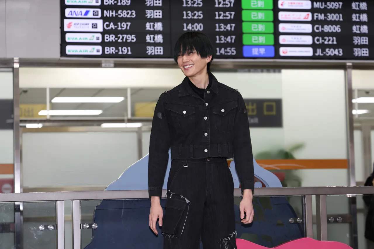 八木勇征脸上挂满笑容。彭欣伟摄