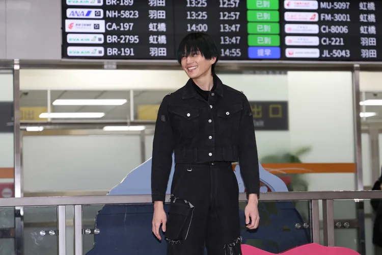 八木勇征臉上掛滿笑容。彭欣偉攝