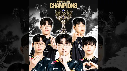 LOL世界賽T1逆轉締造3連霸寫紀錄　Faker生涯第6冠