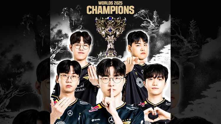 LOL世界賽T1逆轉締造3連霸寫紀錄　Faker生涯第6冠