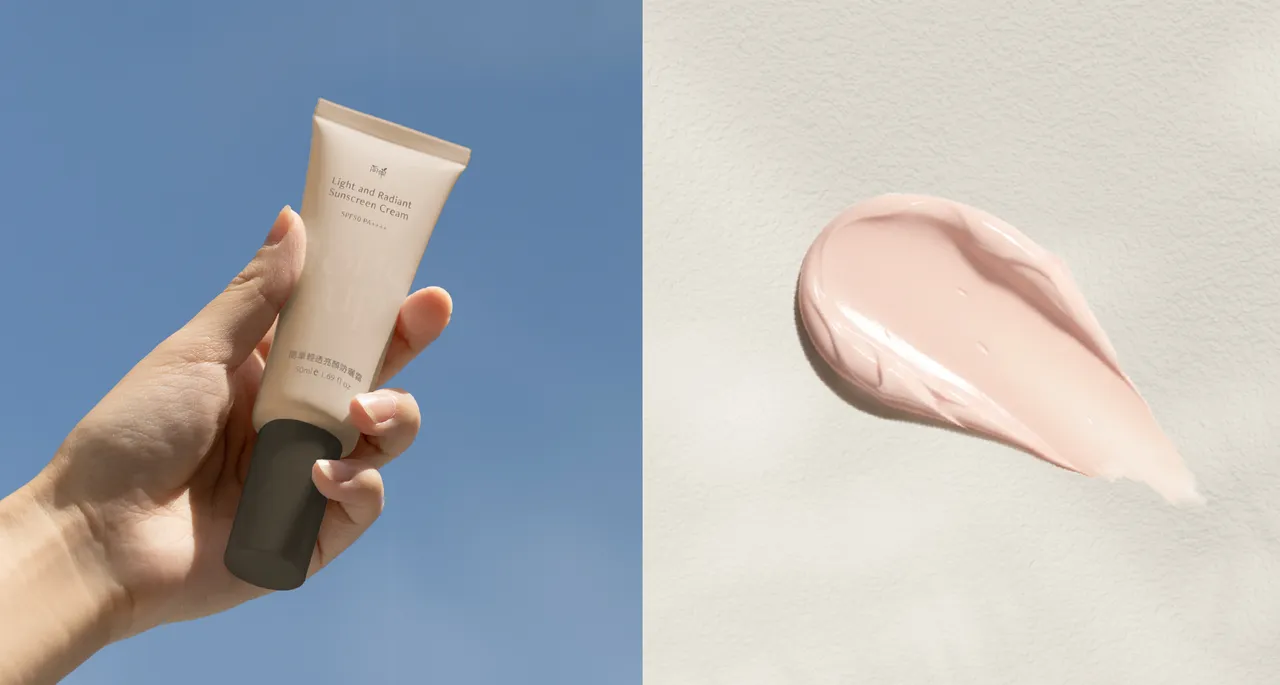 簡單亮顏潤色防曬霜，1120元。品牌提供