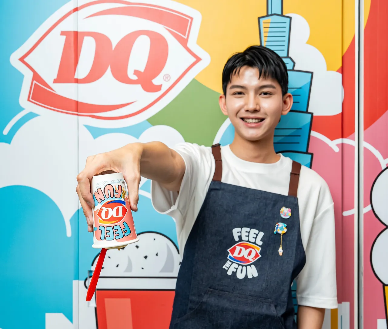 「开心果暴风雪」口感丝滑细腻，还能吃到真实开心果碎，每一口都充满浓浓的坚果香气。业者提供