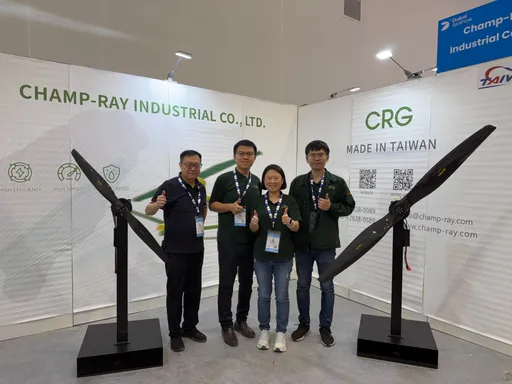 昶瑞機電亮相杜拜航空展　展示新一代無人機動力模組