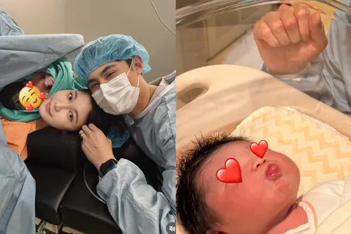 陈奕女儿萌照曝光！3470克头好壮壮　陪产紧张到头晕流泪