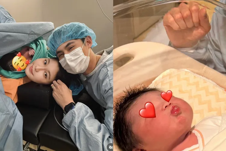 陈奕和老婆喜迎女儿Anorra，女儿头发茂密嘟嘴模样超可爱。翻摄陈奕IG