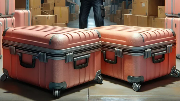 2名孩童的遺體被塞在行李箱中。AI示意圖