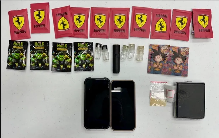 警方溯源追查毒品來源，在雲林逮到張姓男子，起出市值超過150萬元的喪屍菸彈等毒品。翻攝照片