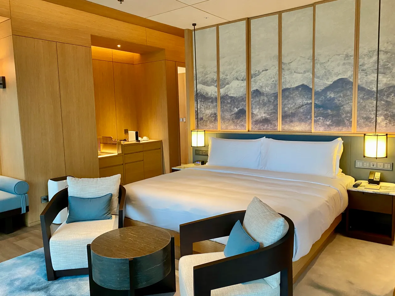 总统套房卧室。庄伟祺摄