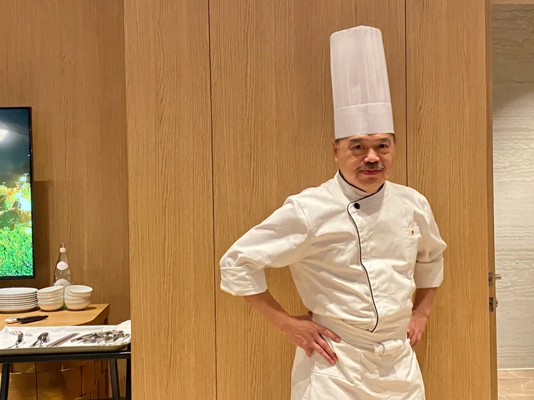 先前為台灣第一名模林志玲打造台南婚宴的主廚盧偉強。莊偉祺攝