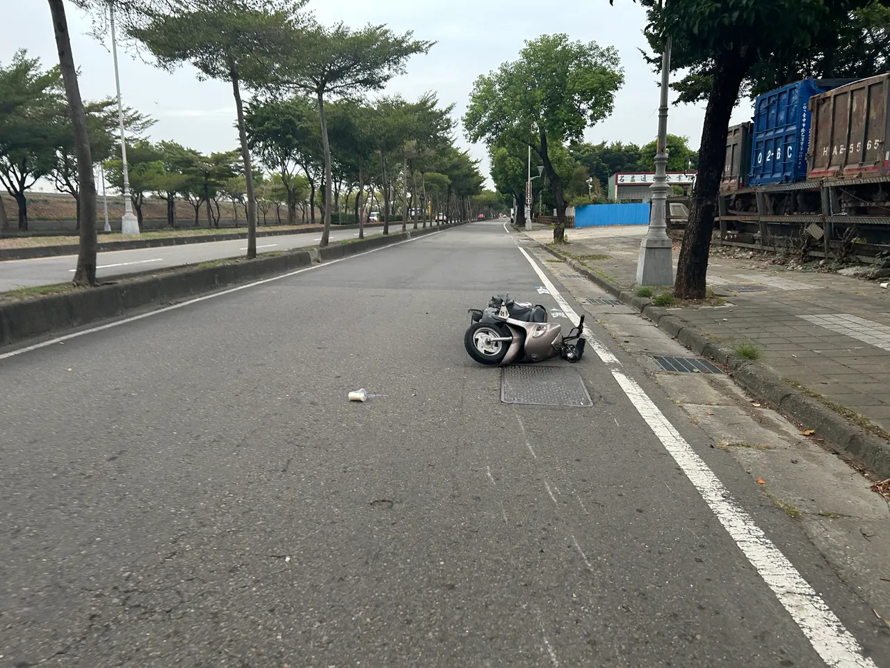 周男騎車上班途中發生車禍身亡。民眾提供