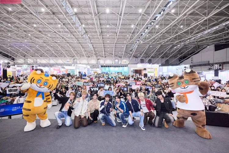 男团ARKis今现身台北国际旅展。FU Entertainment、DJB提供