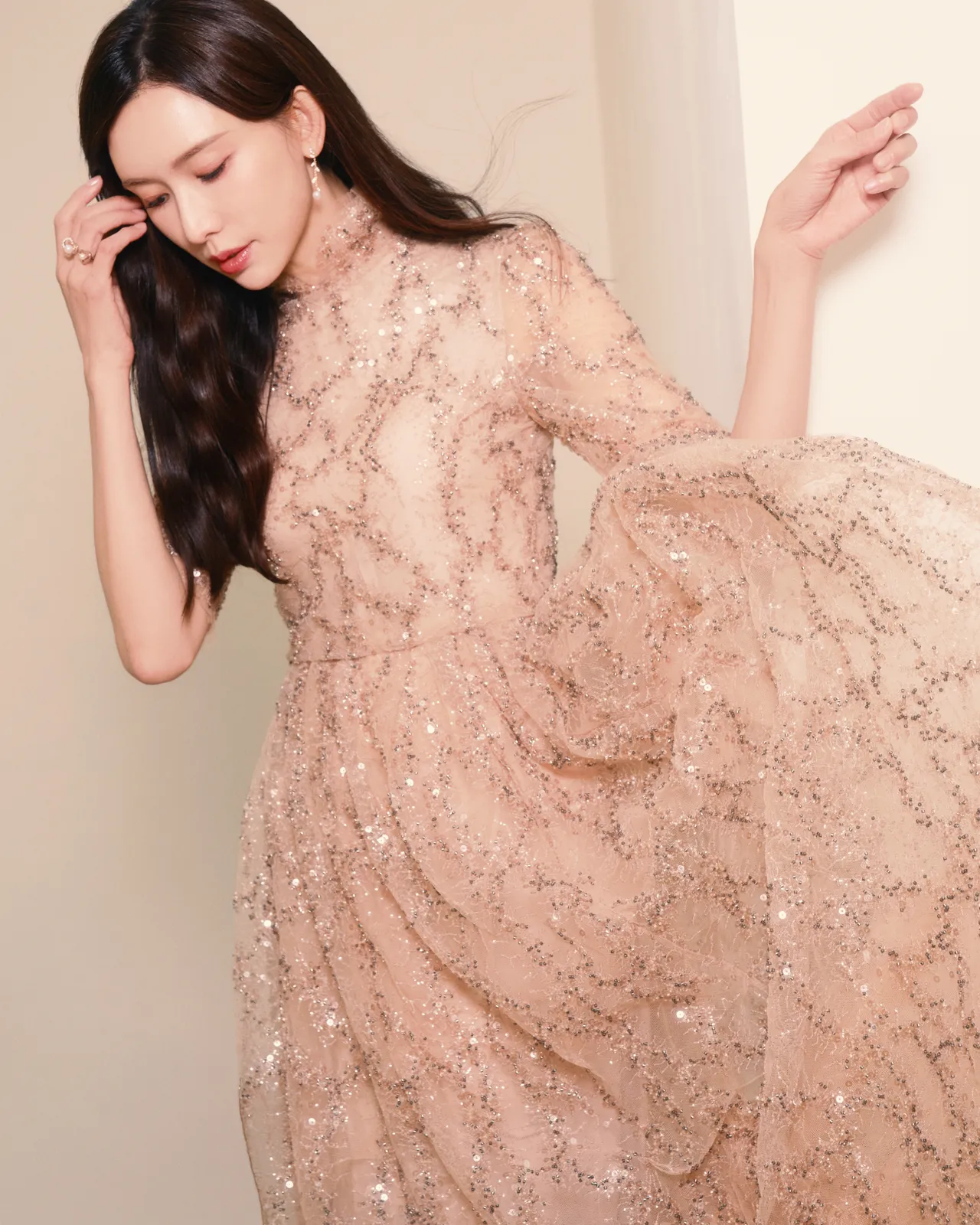 林志玲日前出席活動，演繹TASAKI珠寶。品牌提供