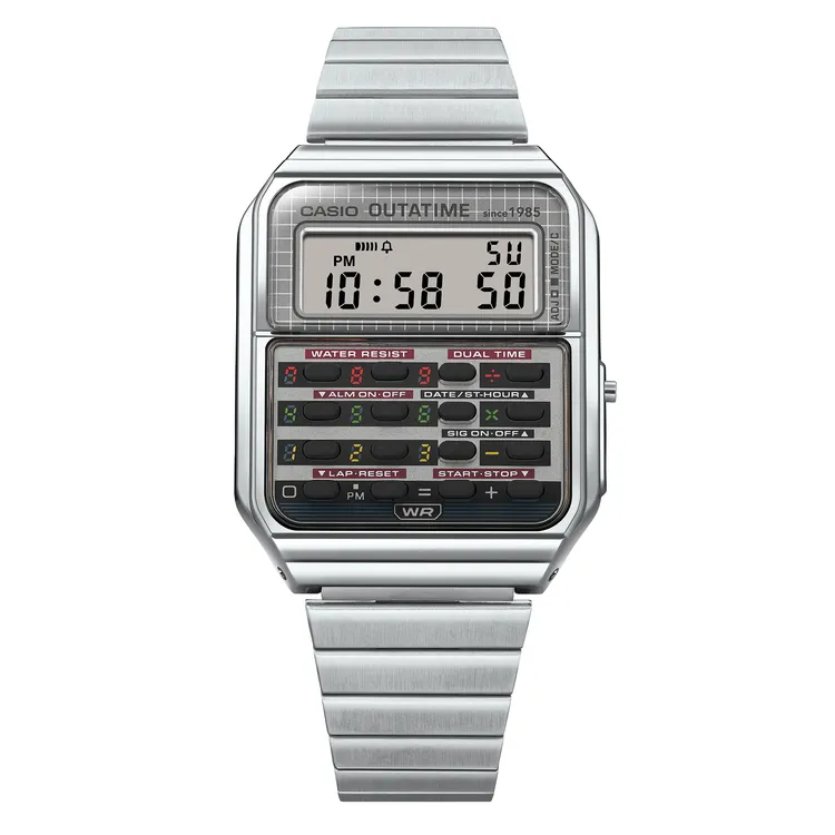 CASIO《回到未來》聯名錶CA-500WEBF，4000元。品牌提供