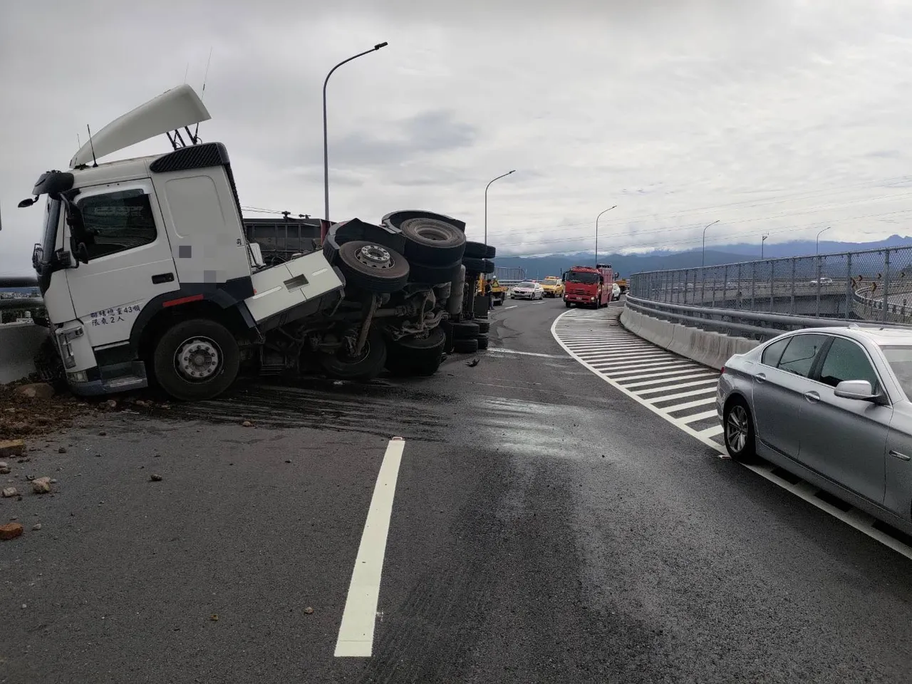 事故现场。国道警方提供