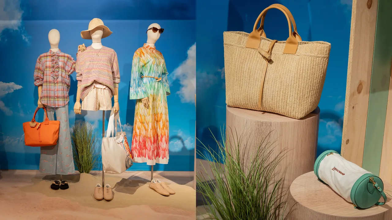 Longchamp 2026夏季系列紧扣阳光、沙滩与冲浪等热情主题。品牌提供