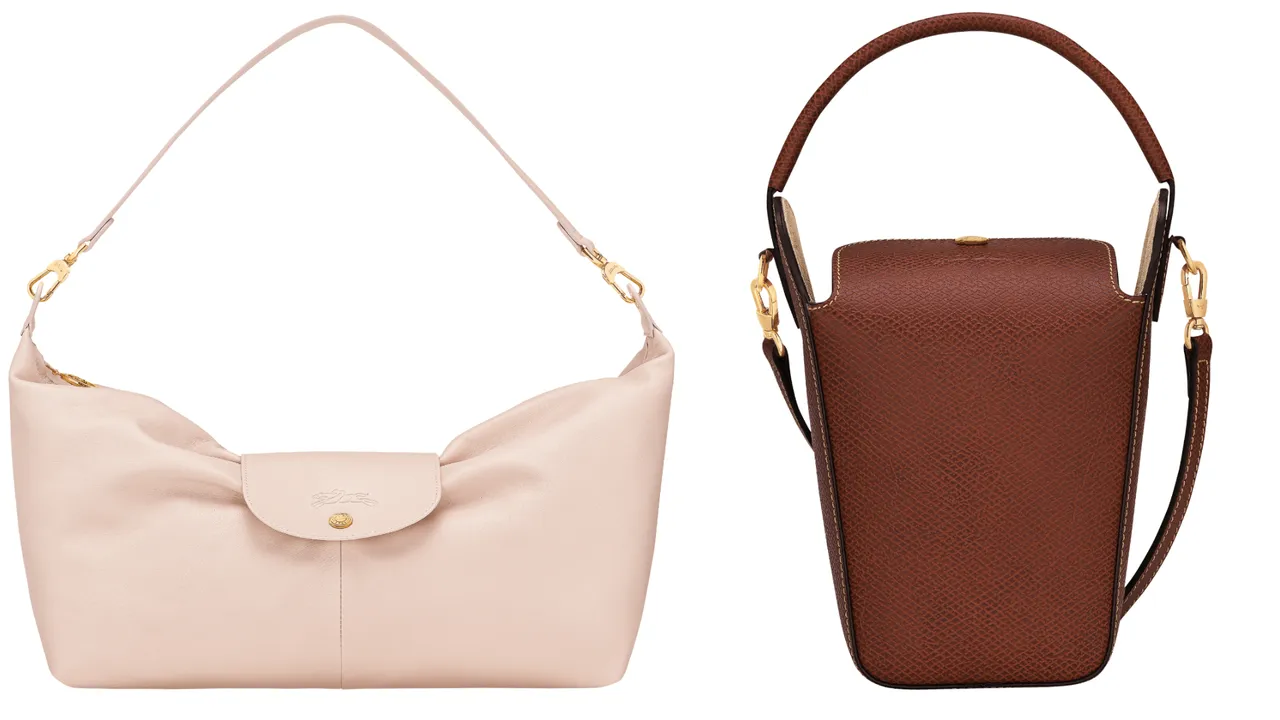 Longchamp LE PLIAGE Xtra 系列肩背包（左）2万8300元、Epure系列手提包（右）1万6300元。品牌提供