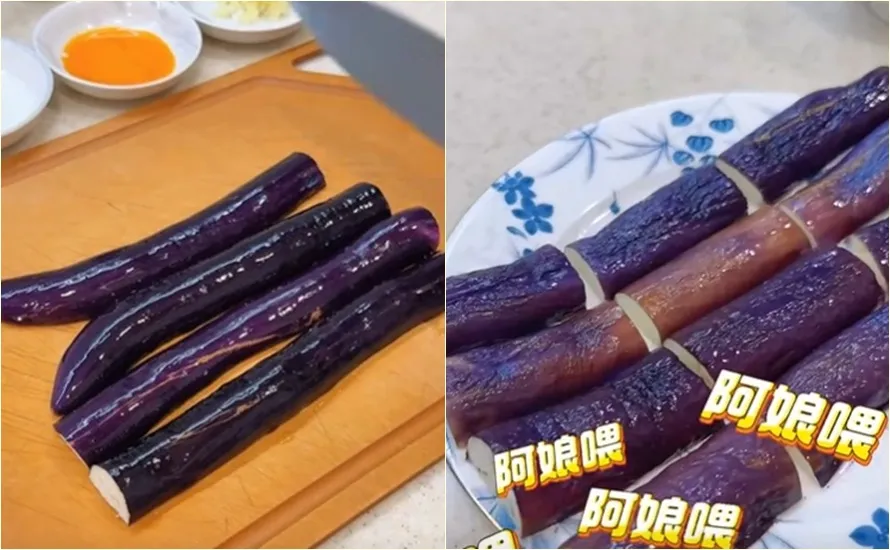 温国智实测刷油后，茄子煮出来就不发黑了。翻摄自温国智脸书