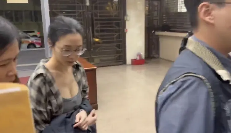 太子集團首腦陳志親信李添，其在台助理劉純妤以15萬元交保。讀者提供