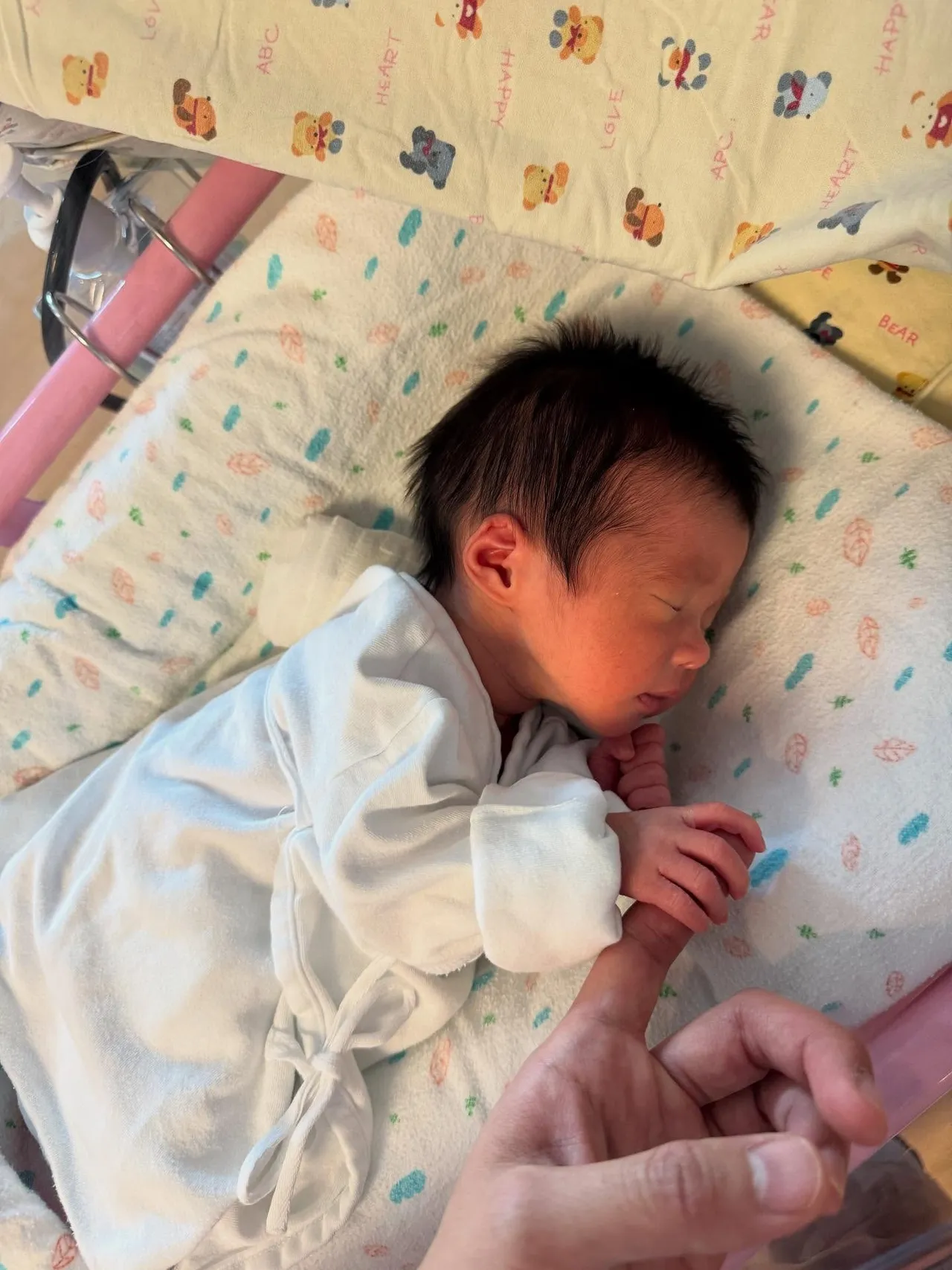 李施昤牵著女儿的小手。翻摄李施昤IG